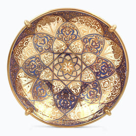 Fuente ornamental de reflejo metálico estilo mudéjar