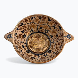 Cuenco heráldico de reflejo metálico